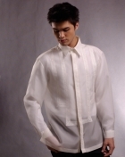 Men's Barong Cream Jusi fabric 100333 Cream Men's Barong Cream Jusi fabric 100333 Cream